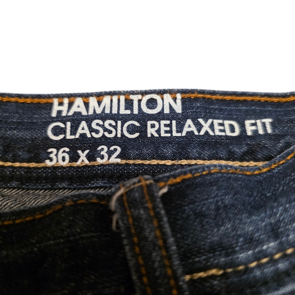 Sean John Dark Blue Relaxed Jeans Size 36 - Picture 3 of 10